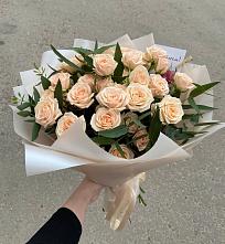 Букет Кремовые розы Латте в Каменский
