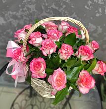 Цветочная композиция из Розы в корзине #REPLACE_PRED# Каменский